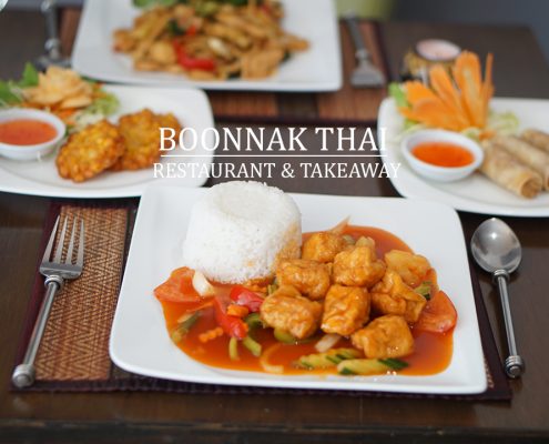 Boonnak Thai Restaurant menu