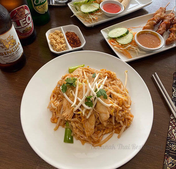 Boonnak Thai lunch menu